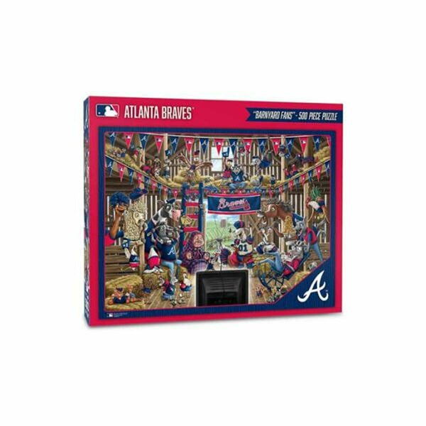 Youthefan MLB Atlanta Braves Barnyard Fans Puzzle - 500 Piece 1906265